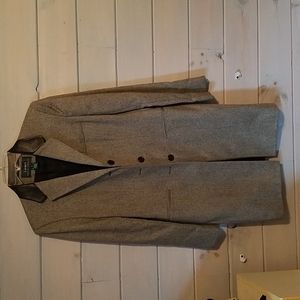 Long jacket Ralph Lauren, size 4,  Pure Wool, Grey- salt & pep. Fully lined.
